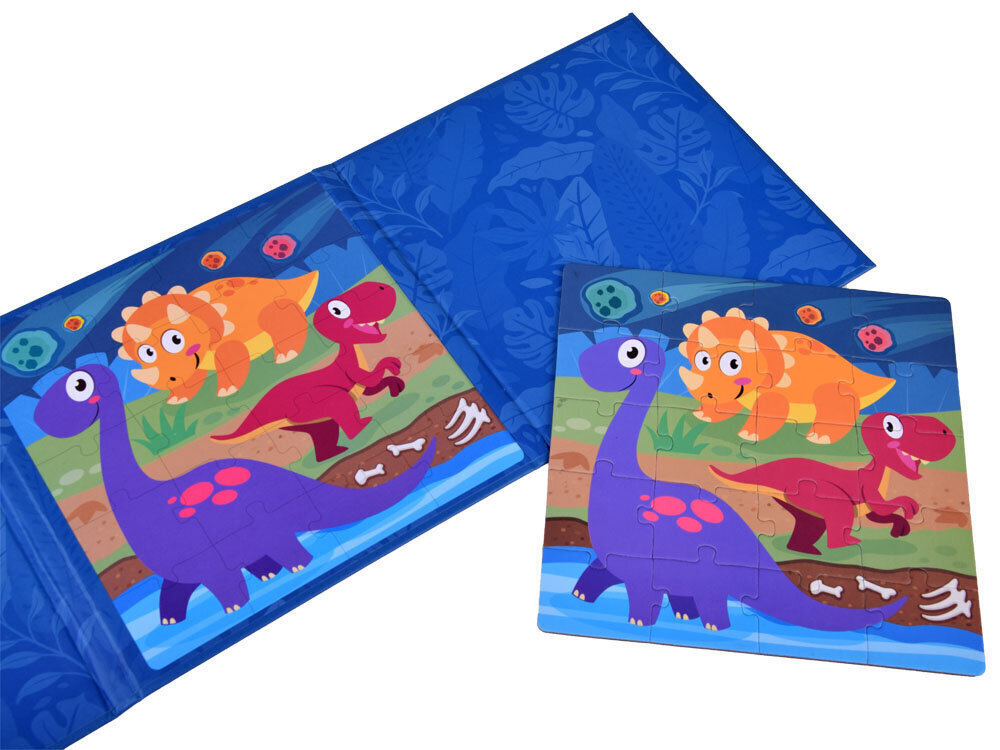 Magnet Puzzleraamat, Dinosaurs, 40 tk цена и информация | Pusled | kaup24.ee