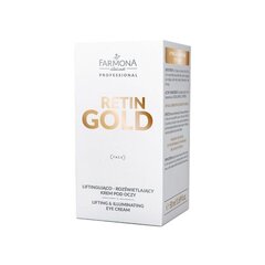 farmona retin gold lifting and brightening eye cream 50 ml цена и информация | Кремы для лица | kaup24.ee