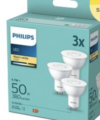 Pirn LED Philips GU10, 3 tk hind ja info | Lambipirnid, lambid | kaup24.ee