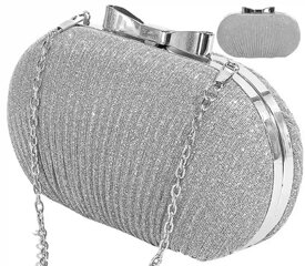 Маленькая женская сумочка S135 серебристого цвета цена и информация | Женские сумки | kaup24.ee