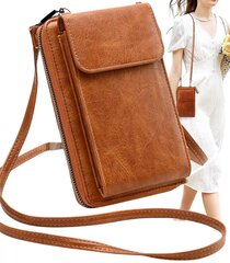 Маленькая женская сумка A12 коричневого цвета цена и информация | Женские сумки | kaup24.ee