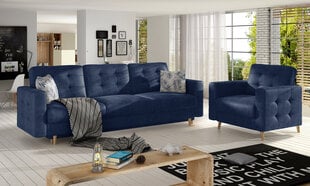 2-osaline pehme mööbli komplekt Asgard 3+1, sinine hind ja info | Pehme mööbli komplektid | kaup24.ee