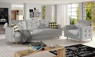 Комплект мягкой мебели из 2-х частей  Asgard 3+1, серый цвет цена и информация | Комплекты мягкой мебели | kaup24.ee