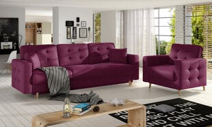 2-osaline pehme mööbli komplekt Asgard 3+1, lilla цена и информация | Комплекты мягкой мебели | kaup24.ee