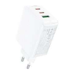 Acefast A41, 2x USB-C + USB цена и информация | Зарядные устройства для телефонов | kaup24.ee