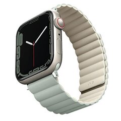 UNIQ pasek Revix Apple Watch Series 4|5|6|7|8|SE|SE2|Ultra 42|44|45|49mm. Reversible Magnetic lilak-biały|lilac-white цена и информация | Аксессуары для смарт-часов и браслетов | kaup24.ee