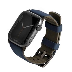 UNIQ pasek Linus Apple Watch Series 4|5|6|7|8|SE|SE2|Ultra 42|44|45mm. Airosoft Silicone niebieski|nautical  blue цена и информация | Аксессуары для смарт-часов и браслетов | kaup24.ee