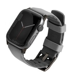 UNIQ pasek Linus Apple Watch Series 4|5|6|7|8|SE|SE2 38|40|41mm. Airosoft Silicone szary|chalk grey цена и информация | Аксессуары для смарт-часов и браслетов | kaup24.ee