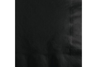 Pabersalvrätikud, must (33 cm), 80 tk hind ja info | Ühekordsed nõud | kaup24.ee
