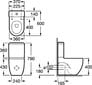 Kompaktne tualett Roca Meridian 342248000 hind ja info | WС-potid | kaup24.ee