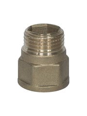 Удлинение (F-M) 6006G 1/2"x15 цена и информация | Сантехнические соединения, клапаны | kaup24.ee