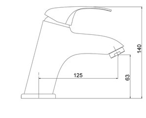 Valamusegisti MG-3263 MAGMA URANS hind ja info | Vannitoa segistid | kaup24.ee