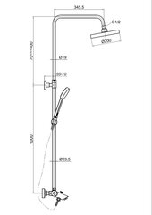 Termostaadiga vannisegisti MG2295 MAGMA AMATA цена и информация | Смесители | kaup24.ee