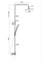 Termostaadiga dušisegisti MG2290 MAGMA AMATA цена и информация | Смесители | kaup24.ee