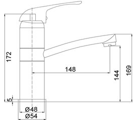 Köögisegisti MG-6253 MAGMA JUPITS hind ja info | Vannitoa segistid | kaup24.ee