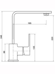 Смеситель для раковины MG-2458 MAGMA VENTA цена и информация | Смесители | kaup24.ee