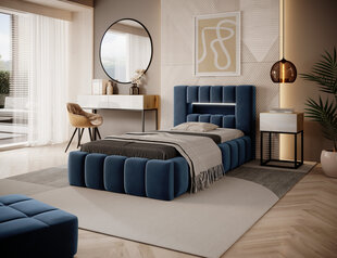Кровать Lamica, 90x200 см, синяя цена и информация | Кровати | kaup24.ee