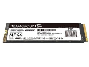 Team Group MP44 TM8FPW001T0C101 hind ja info | Sisemised kõvakettad (HDD, SSD, Hybrid) | kaup24.ee