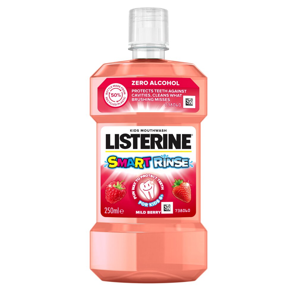 Marjamaitseline suuvesi Listerine Smart Rinse 250 ml цена и информация | Suuhügieen | kaup24.ee