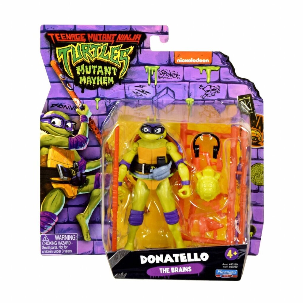 Kuju Tmnt Ninja kilpkonnad Donatello 83282 цена и информация | Poiste mänguasjad | kaup24.ee