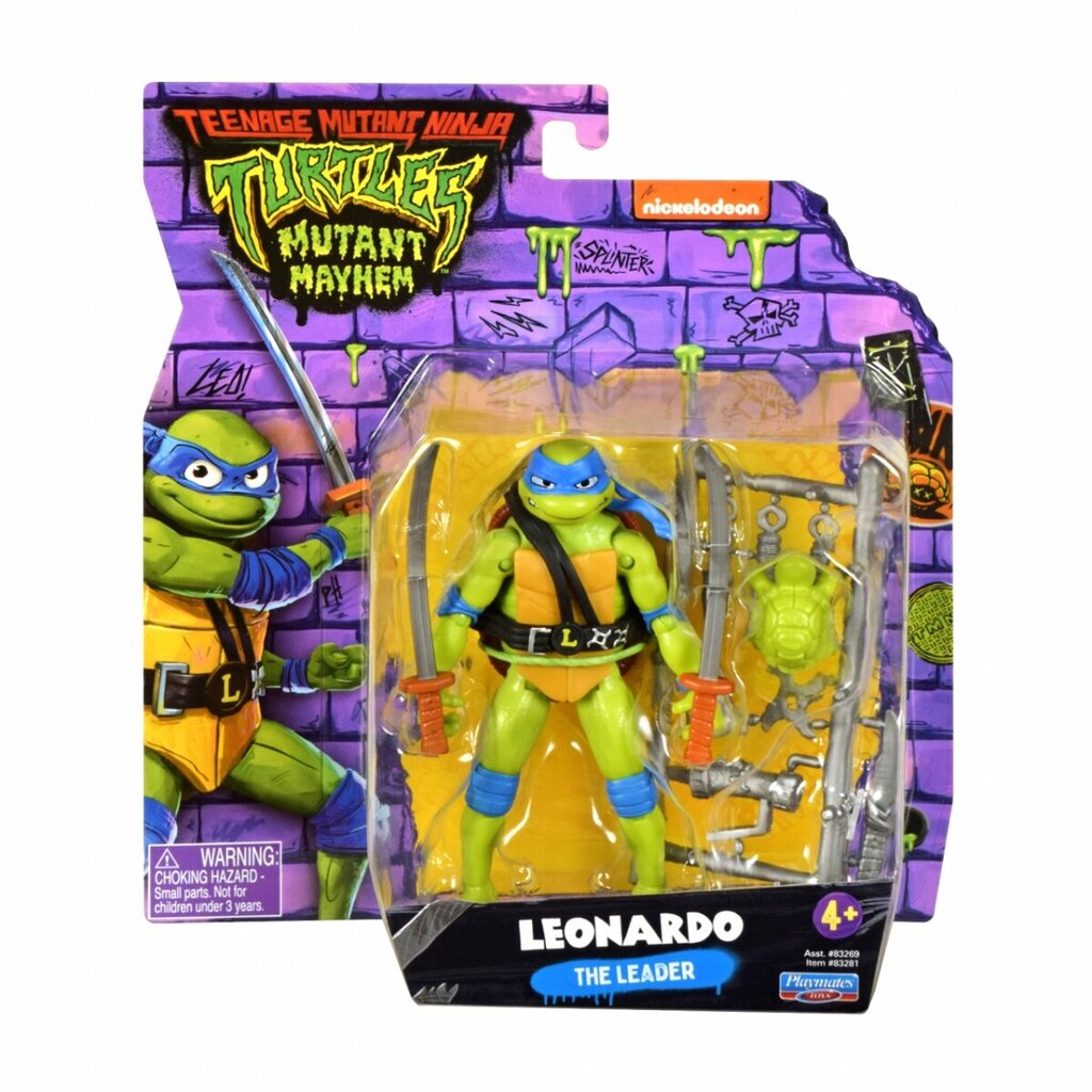 Kuju Tmnt Ninja kilpkonnad Leonardo 83281 hind ja info | Poiste mänguasjad | kaup24.ee