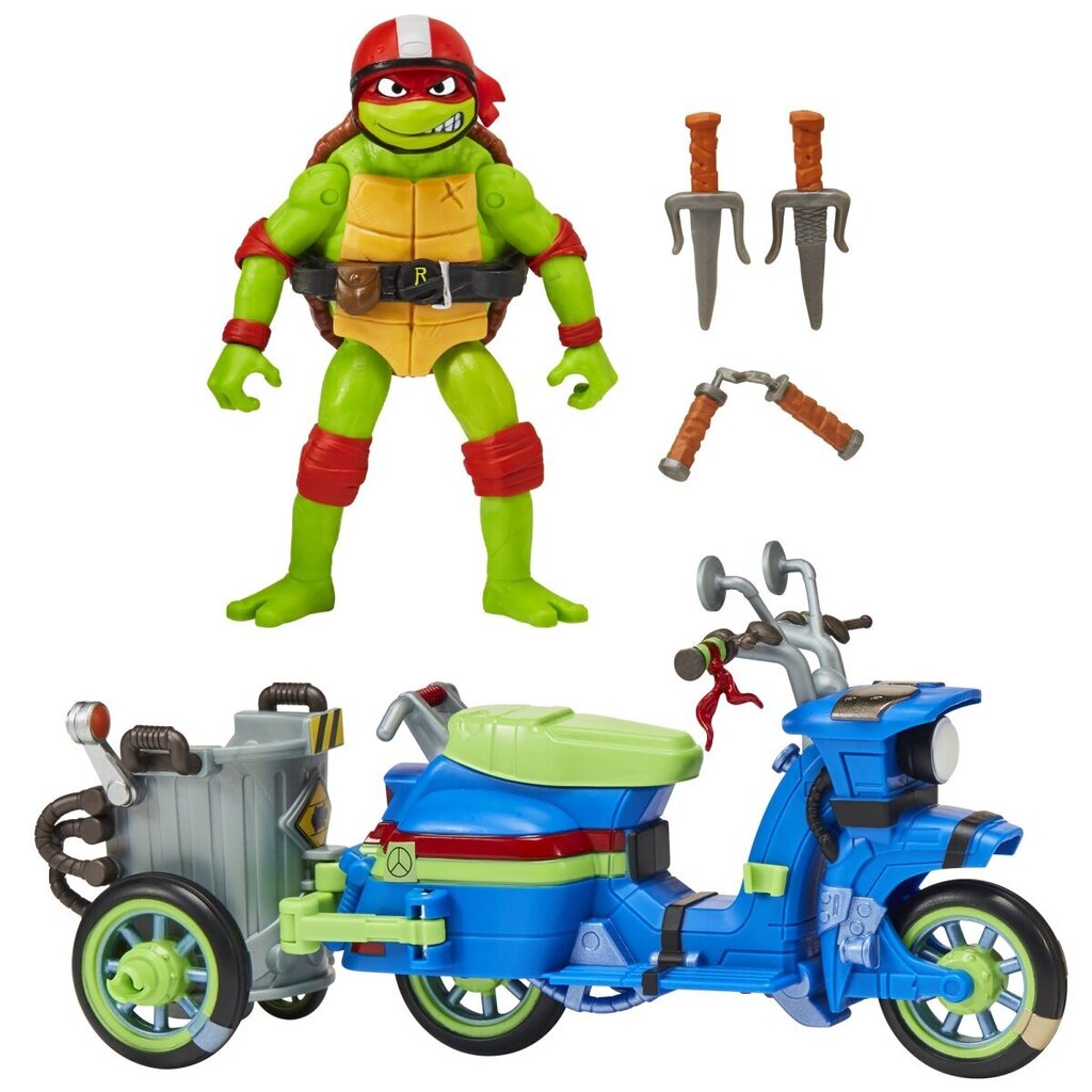 Mootorratas koos kujuga Ninja kilpkonn Tmnt Raphael 83432 hind ja info | Poiste mänguasjad | kaup24.ee