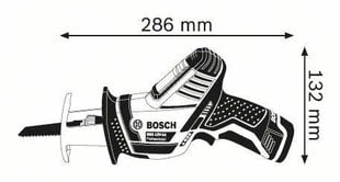 Аккумуляторная сабельная пила Bosch GSA 12V-14, 2x3.0Ah 060164L976, с аккумулятором и зарядным устройством цена и информация | Пилы, циркулярные станки | kaup24.ee
