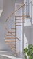 Keerdtrepp Minka Venezia, Ø140 cm, komplekti kõrgus: 309 cm, hõbe hind ja info | Trepid | kaup24.ee