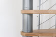 Keerdtrepp Minka Venezia, Ø120 cm, komplekti kõrgus: 309 cm, hõbe цена и информация | Trepid | kaup24.ee
