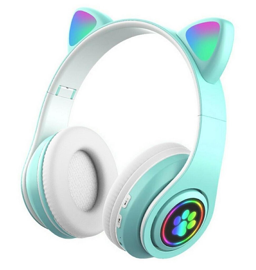 Juhtmeta Bluetooth kõrvaklapid "Cat ears" LED valgustusega Perf XT-39 цена и информация | Kõrvaklapid | kaup24.ee