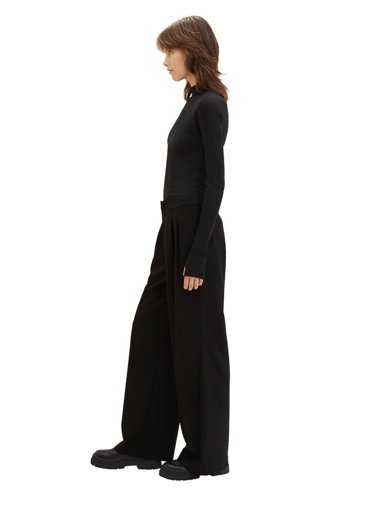 Tom Tailor naiste püksid, must hind ja info | Naiste püksid | kaup24.ee