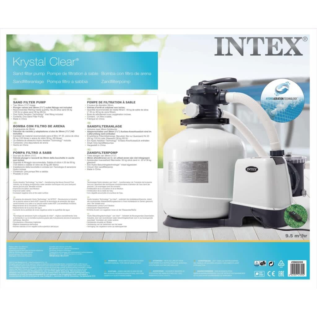 Intex Krystal Clear liiva filterpump 26652GS, 12 m³/h hind ja info | Basseini filtrid | kaup24.ee