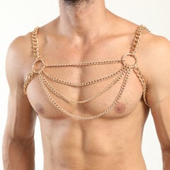 Мужской ремень для тела из металлической цепочки цена и информация | Сексуальное бельё для мужчин | kaup24.ee