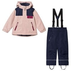 Лыжный комплект Aspen старый розовый/темно-красный/темно-синий цена и информация | Зимняя одежда для детей | kaup24.ee