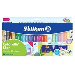 Viltpliiatsid Pelikan Colorella Star, 24 tk. hind ja info | Kunstitarbed, voolimise tarvikud | kaup24.ee