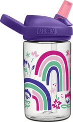 Laste joogipudel Camelbak Eddy+Kids Rainbow Floral, 400 ml, lilla hind ja info | Joogipudelid | kaup24.ee