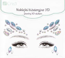 Наклейки для лица - кристаллы 3D Night Beauty цена и информация | Карнавальные костюмы | kaup24.ee