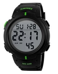 Спортивные часы мужские SKMEI 1068, черные / зеленые цена и информация | Мужские часы | kaup24.ee