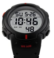 Мужские часы Skmei 1068RD, черные / красные цена и информация | Мужские часы | kaup24.ee