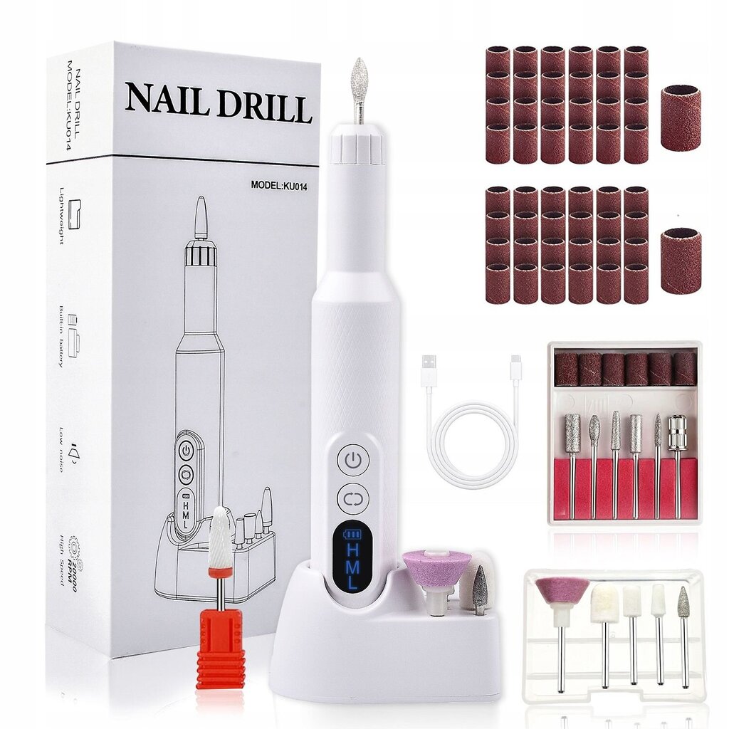 Nail Drill KU014 hind ja info | Maniküüri, pediküüri tarvikud | kaup24.ee