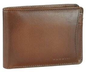 Nahast krediitkaarditaskuga rahakott meestele Bugatti Domus RFID, konjak hind ja info | Meeste rahakotid | kaup24.ee