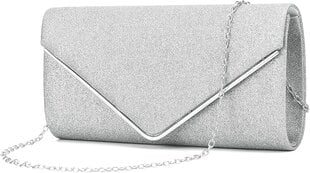 Маленькая женская сумочка S134, серебристая цена и информация | Женские сумки | kaup24.ee