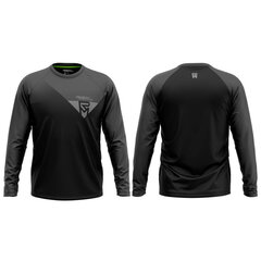 Вело майка Rock Machine Trail Jersey LS, черная/серая, XXL 8592842807784 цена и информация | Одежда для велосипедистов | kaup24.ee