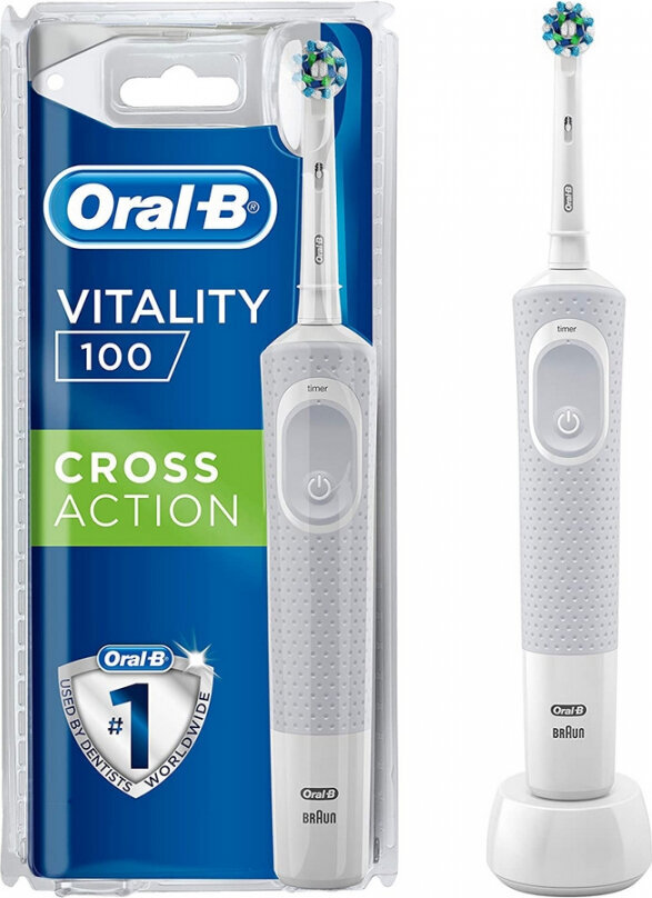 Rlektriline hambahari Oral-B Vitality D-100 Trizone White цена и информация | Suuhügieen | kaup24.ee