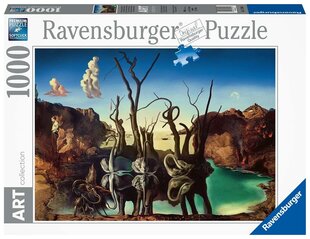 Пазл «Лебеди, отражающие слонов» Ravensburger, 1000 д. цена и информация | Пазлы | kaup24.ee