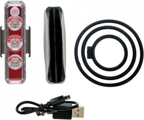 Задний фонарь BLACKBURN DAYBLAZER 125 REAR, 125 люмен USB черный цена и информация | Велосипедные фонари, отражатели | kaup24.ee
