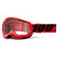 Kaitseprillid 100 % Downhill Strata 2 Goggle Punane Üks suurus цена и информация | Moto aksessuaarid | kaup24.ee