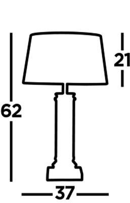 Searchlight laualamp Pedestal EU5141BK hind ja info | Laualambid | kaup24.ee