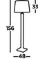 Searchlight põrandalamp Pedestal EU5142SS цена и информация | Põrandalambid | kaup24.ee