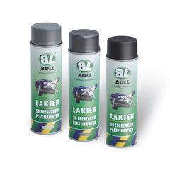 Краска - спрей для бамперов BOLL, чёрная, 500 мл цена и информация | Автомобильная краска | kaup24.ee